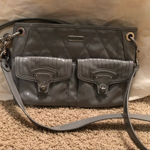 Coach patent leather shoulder bag